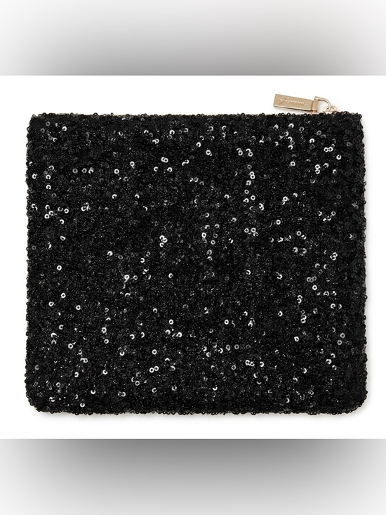 kestrel Handbags - KESTREL Black Sequin Sparkling Make up bag NWOT
